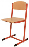 Žiacka stolička pevná, veľ. 2, červená