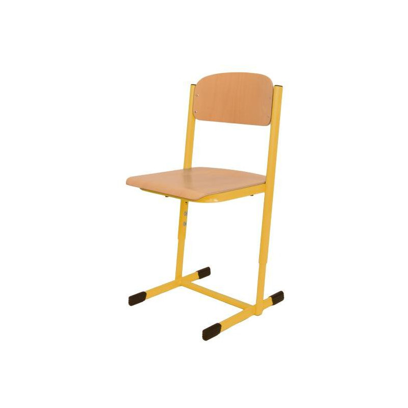 Žiacka stolička pevná, veľ. 2, žltá