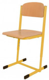 Žiacka stolička pevná, veľ. 2, žltá