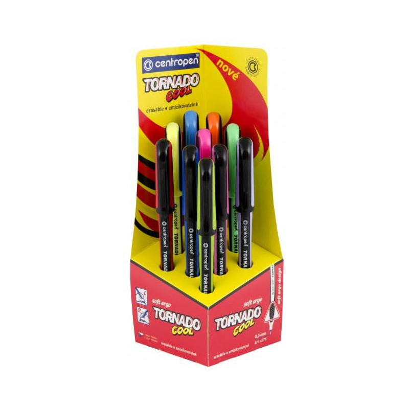 Displej Centropen roller Tornado COOL 10 ks