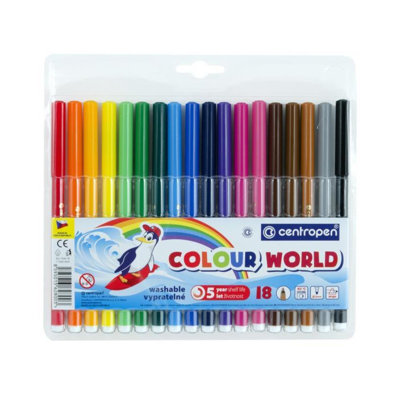 Sada popisovačov Centropen 7550/18S