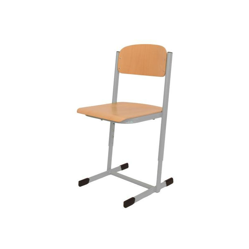 Žiacka stolička výškovo nastaviteľná, veľ. 3-5, sivá