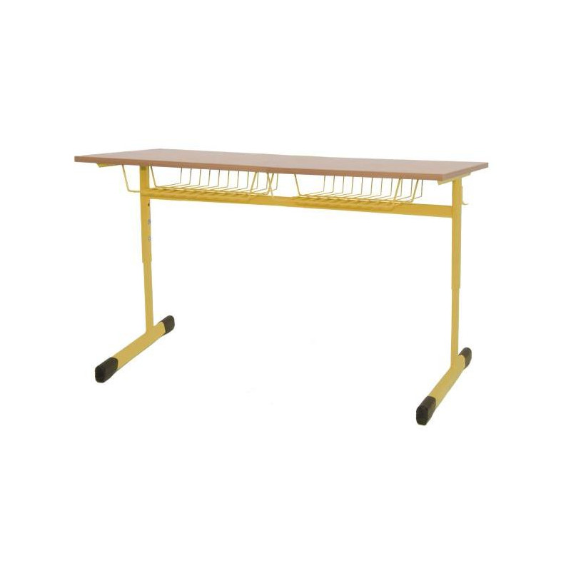 Dvojmiestna lavica pevná, veľ. 2, žltá