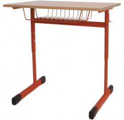 Jednomiestna lavica výškovo nastaviteľná, veľ. 3-5, červená