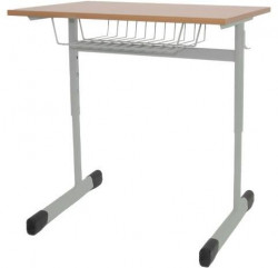 Jednomiestna lavica výškovo nastaviteľná, veľ. 3-5, sivá