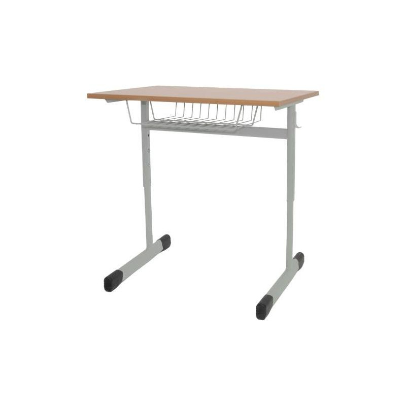 Jednomiestna lavica výškovo nastaviteľná, veľ. 3-5, sivá