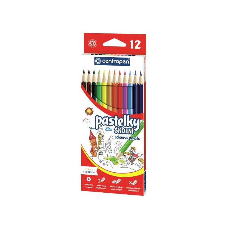 Farbičky šesťhranné CENTROPEN 9520/12f