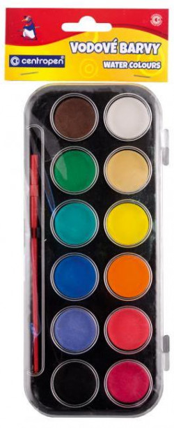 Vodové farby Centropen 9540/12 30mm