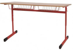 Dvojmiestna lavica výškovo nastaviteľná, veľ. 3-5, červená