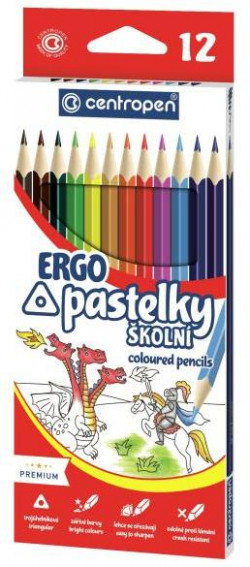 Farbičky trojhranné CENTROPEN 9521/12f
