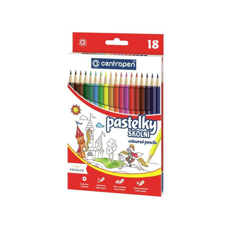 Farbičky šesťhranné CENTROPEN 9520/18f