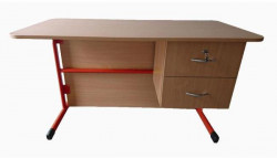 Učiteľská katedra bez zásuvky, červená