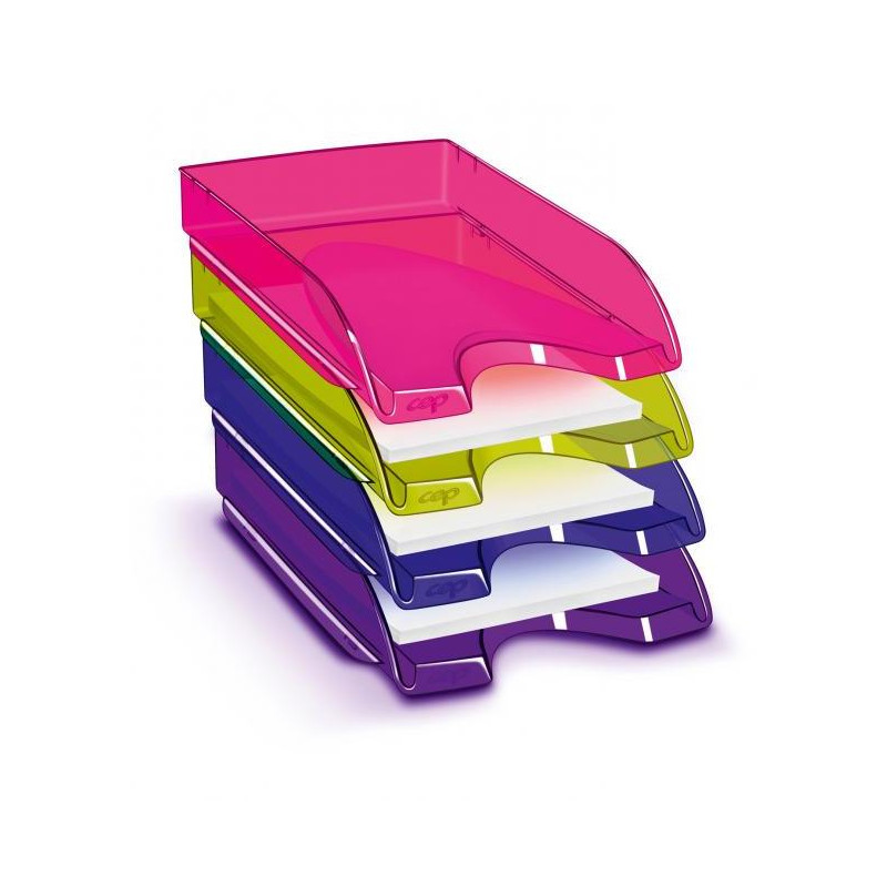 Odkladač CepPro Happy transparentný modrý