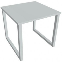 Pracovný stôl UNI O, 80x75,5x80 cm, sivá/sivá