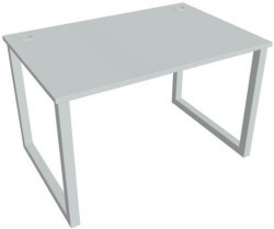 Pracovný stôl UNI O, 120x75,5x80 cm, sivá/sivá