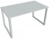 Pracovný stôl UNI O, 140x75,5x80 cm, sivá/sivá