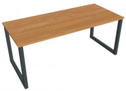 Pracovný stôl UNI O, 180x75,5x80 cm, jelša/čierna
