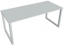 Pracovný stôl UNI O, 180x75,5x80 cm, sivá/sivá