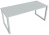 Pracovný stôl UNI O, 180x75,5x80 cm, sivá/sivá
