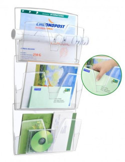 Nástenný panel na triedenie pošty číry sada 3ks