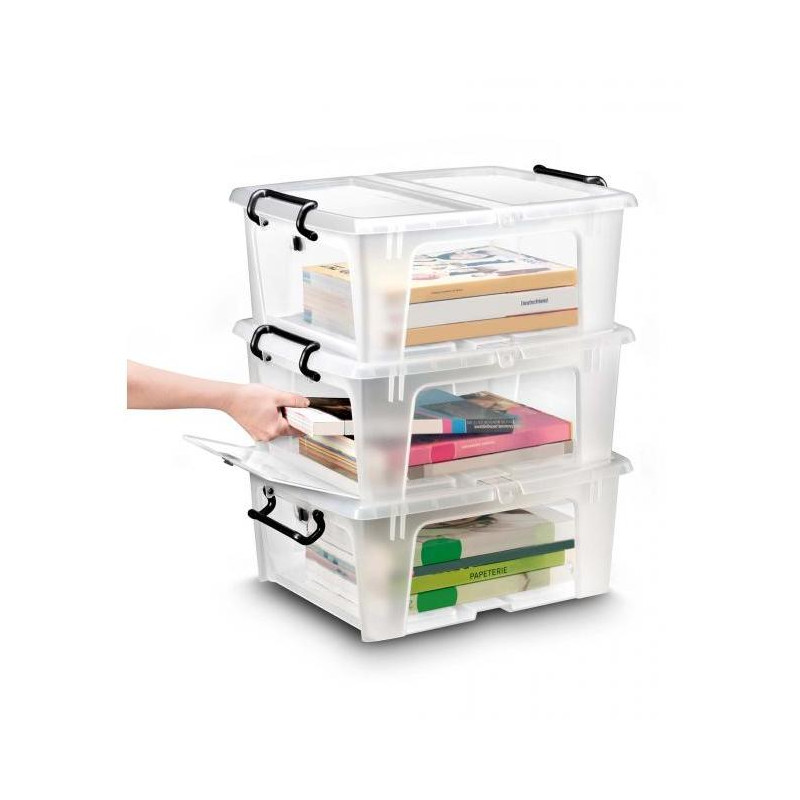 Plastový box s otváraním spredu 20l