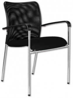 Konferenčná stolička Vanity Plus, čierna