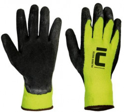 Rukavice latexové PALAWAN WINTER - žlté, veľ. 9/L