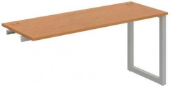 Pracovný stôl UNI O, k pozdĺ. reťazeniu, 160x75,5x60 cm, jelša/sivá