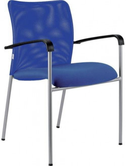 Konferenčná stolička Vanity Plus, modrá