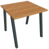 Pracovný stôl UNI A, 80x75,5x80 cm, jelša/čierna