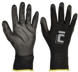 Rukavice nylónové BUNTING BLACK, veľ. 8/M