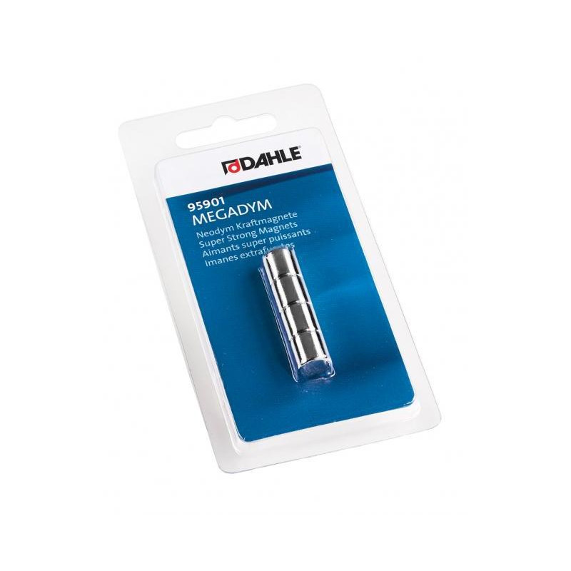 Magnety Dahle Megadym valčeky 10mm 4ks