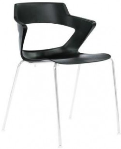 Jedálenská stolička Aoki, čierna