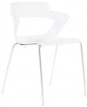Jedálenská stolička Aoki, biela