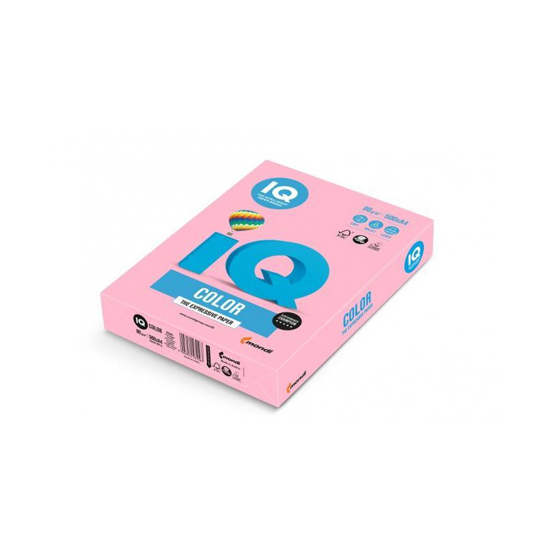 Farebný papier IQ color flamingo ružová OPI74, A4, 80g