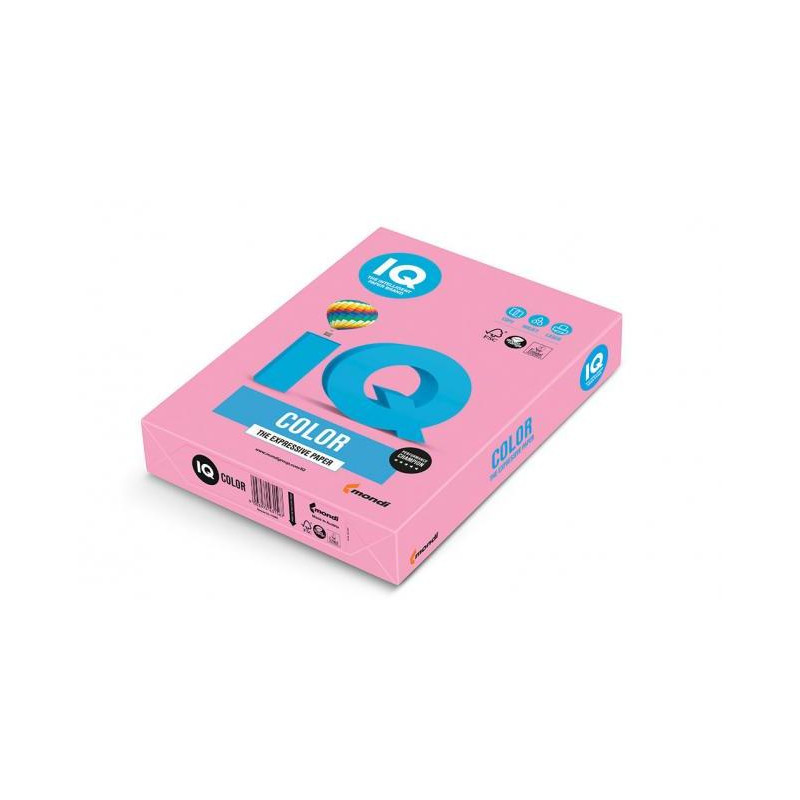 Farebný papier IQ color ružová pastelová PI25, A4, 80g