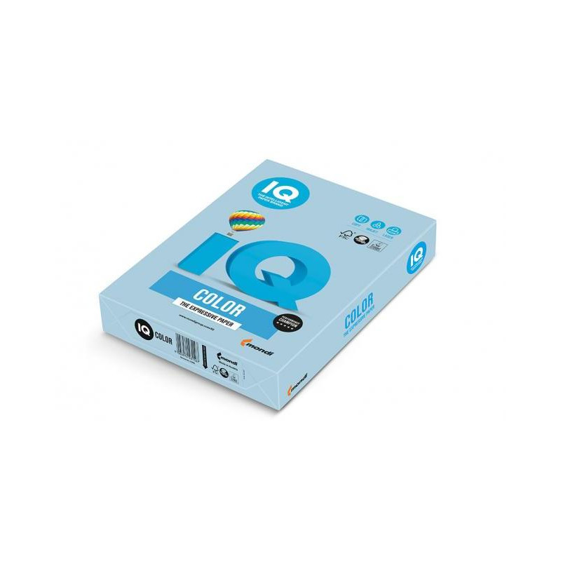 Farebný papier IQ color ľadovomodrý OBL70, A4, 80g