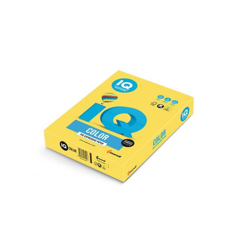 Farebný papier IQ color kanárikovožltý CY39, A4, 80g