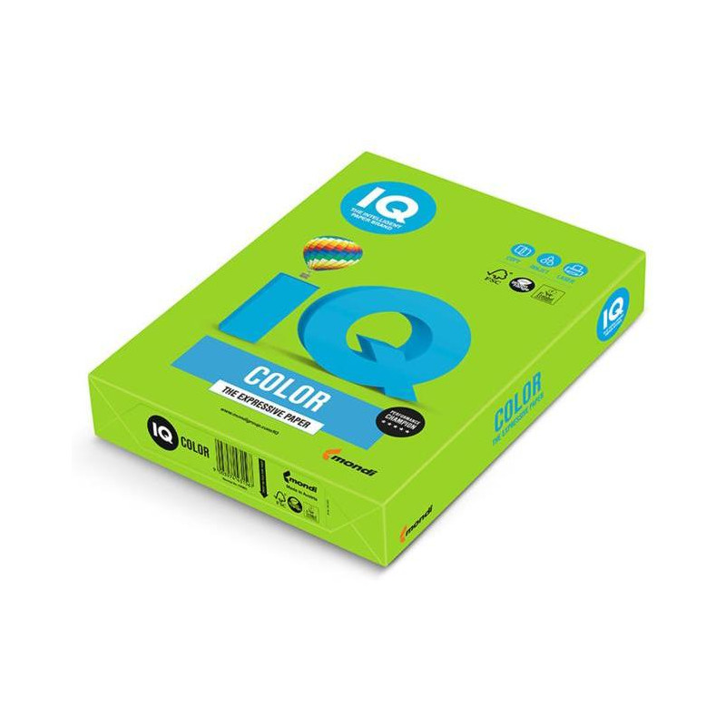 Farebný papier IQ color májovo zelený MA42, A4, 80g