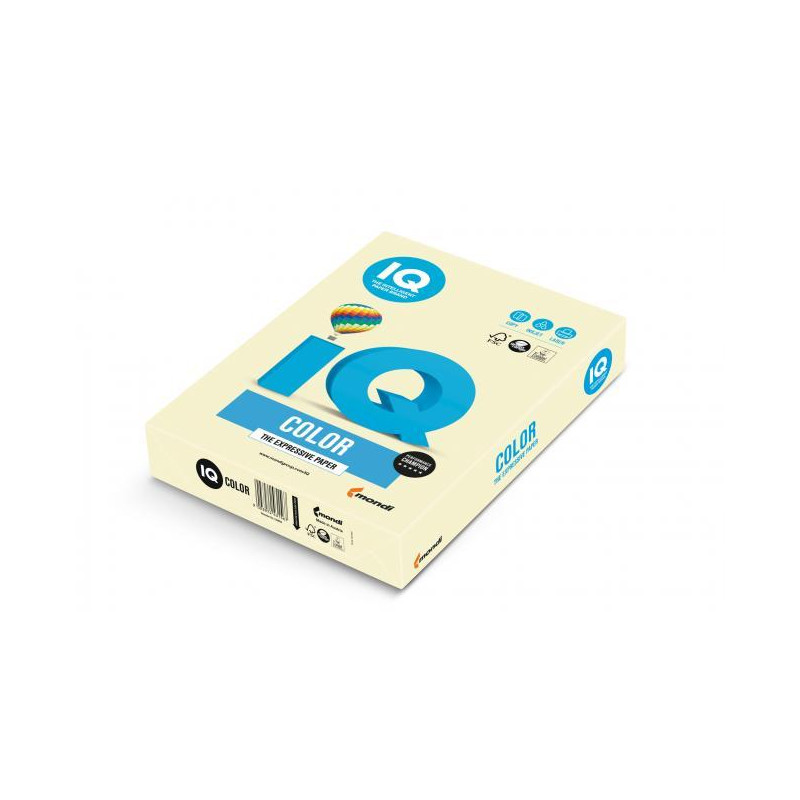 Farebný papier IQ color vanilkový BE66, A4, 160g