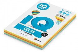 Farebný papier IQ color 5x20 mix intenzívne farby, A4, 160g