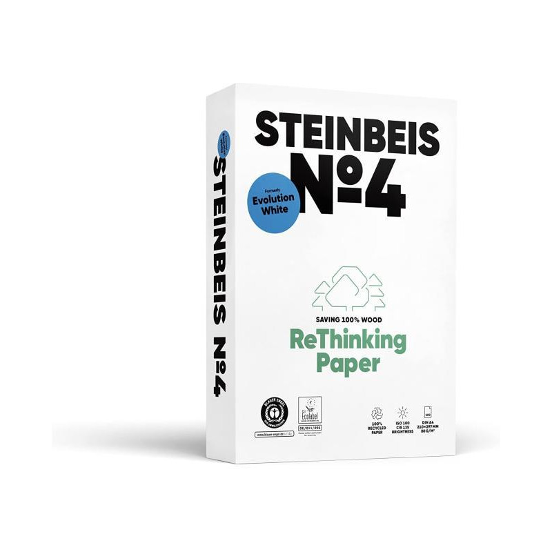 Kopírovací papier Steinbeis №4 recyklovaný A4, 80g CIE 135