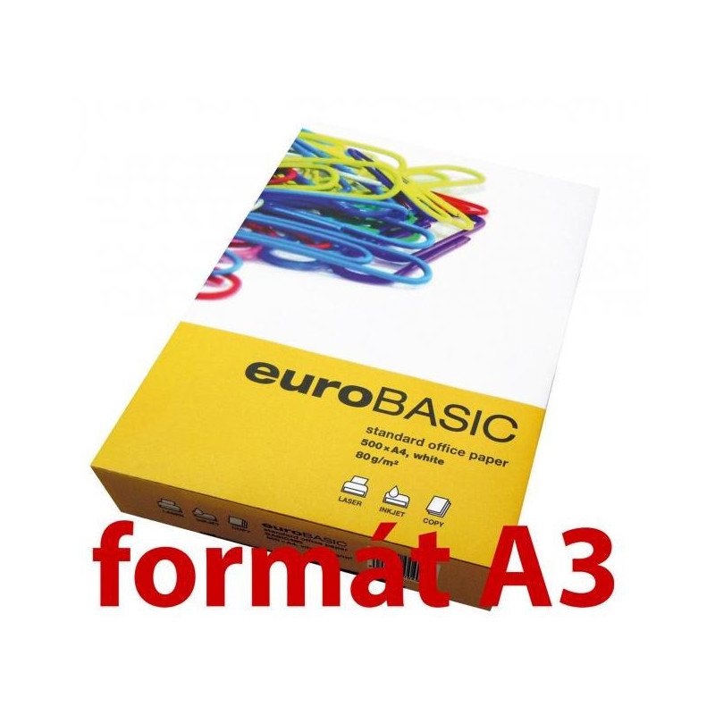 Kopírovací papier euroBASIC A3, 80g