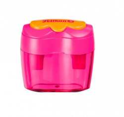 Strúhadlo Pelikan Flower plastové s 2 otvormi ružové