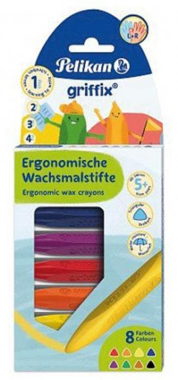 Voskové pastelky Pelikan Griffix 8S trojhranné