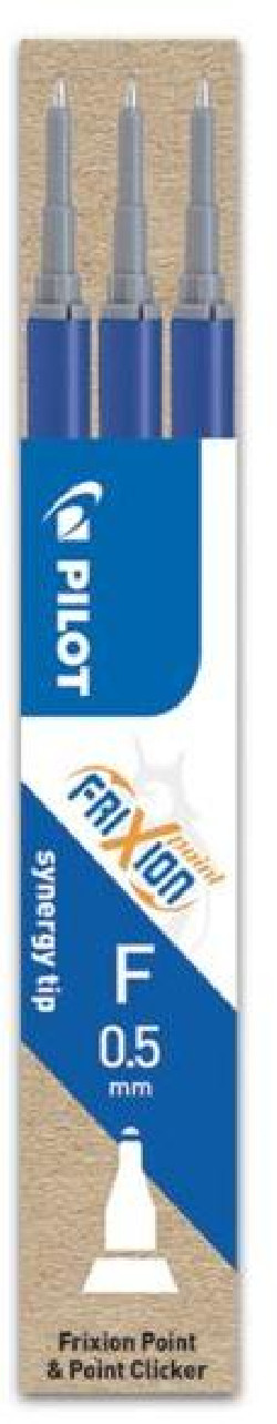 Náhradná náplň do gumovacieho rollera PILOT Frixion Point 0,5mm modrá 3ks