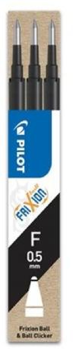 Náhradná náplň do gumovacieho rollera PILOT Frixion 0,5mm čierna 3ks