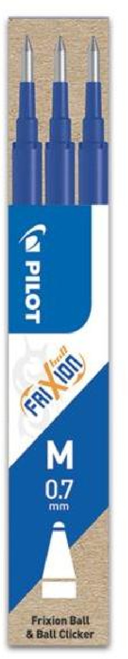 Náhradná náplň do gumovacieho rollera PILOT Frixion 0,7mm modrá 3ks