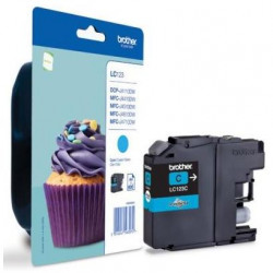 Atramentová náplň Brother LC-123 pre DCP-J4110DW/ MFC-J4410DW/J4510DW/J4610DW cyan (600 str.)