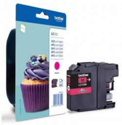 Atramentová náplň Brother LC-123 pre DCP-J4110DW/ MFC-J4410DW/J4510DW/J4610DW magenta (600 str.)